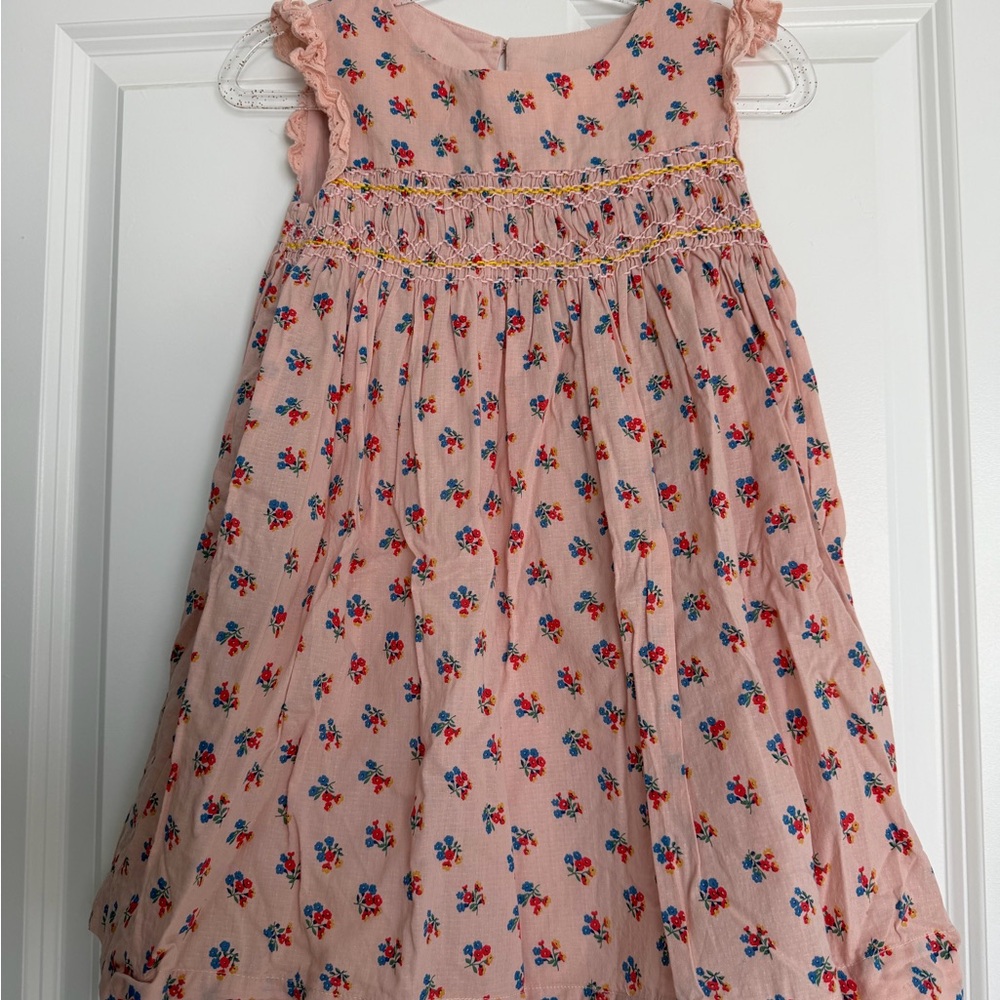 Mini Boden Floral Pink Kids Dress